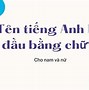 Tên Tiếng Anh Ý Nghĩa Mạnh Mẽ