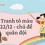 Tranh Vẽ Chú Bộ Đội Cho Trẻ Tô Màu